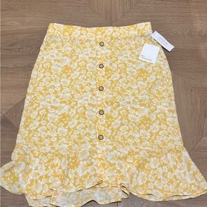Madison Sunny Floral A-Line Skirt